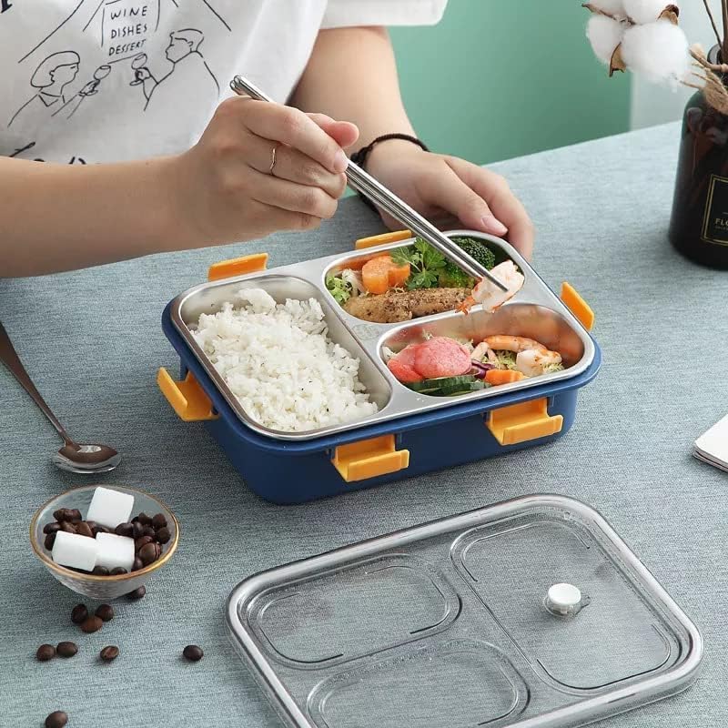 blue bento lunch box for kids
